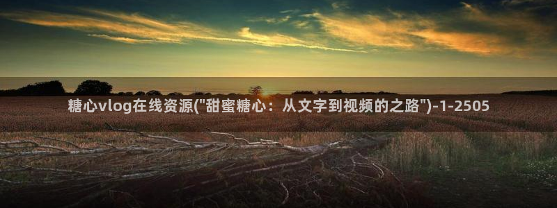 安安糖心vlog：糖心vlog在线资源(