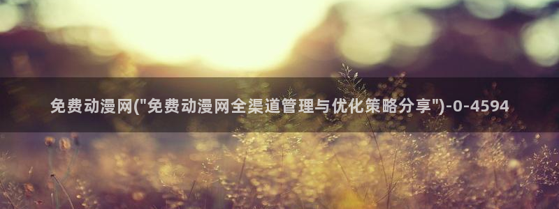 age动漫